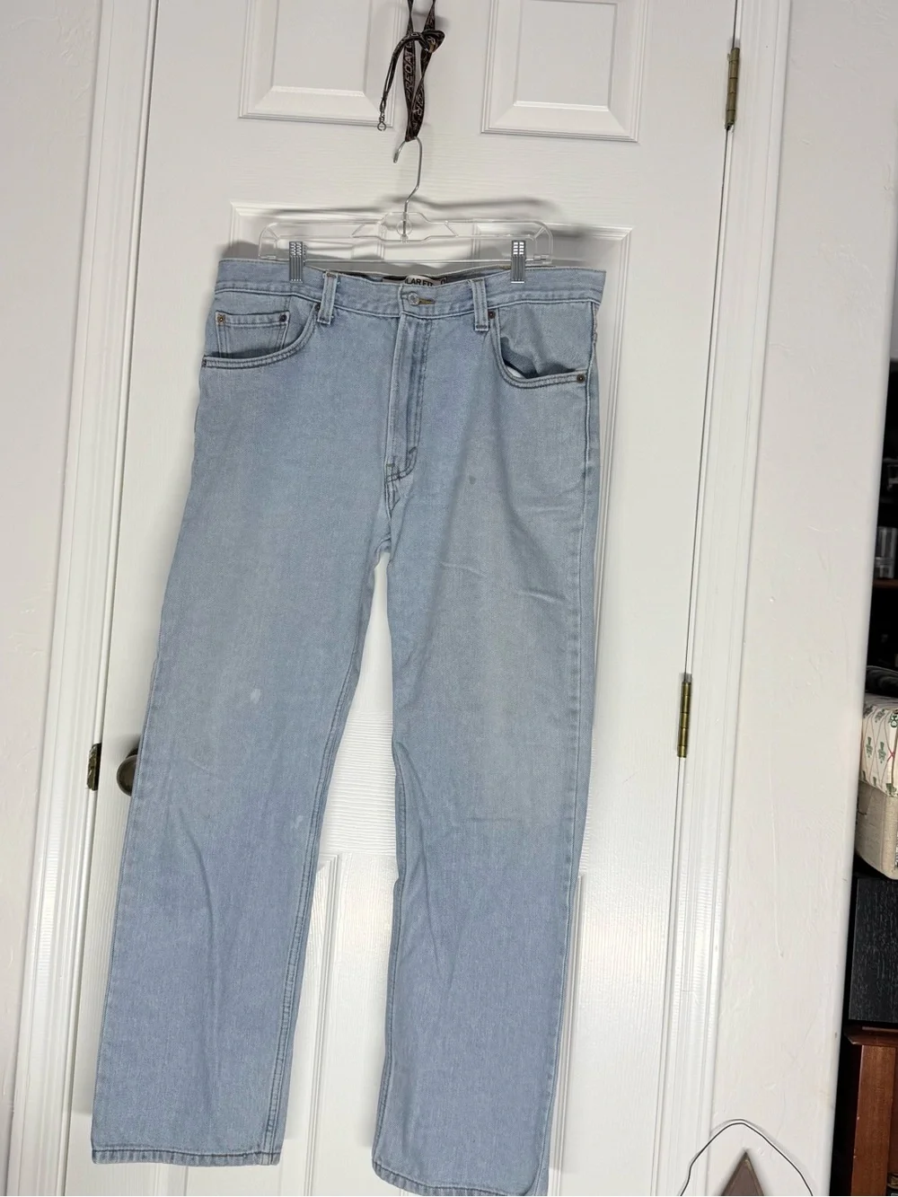 Light Blue Men’s Straight-Leg Jeans